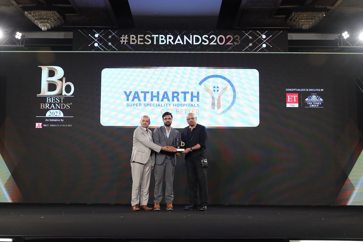 Yatharth Hospital Got Prestigious Recognition of Best Brand 2023