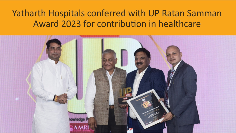 Yatharth Hospitals conferred with UP Ratan Samman Award 2023 for contribution in healthcare