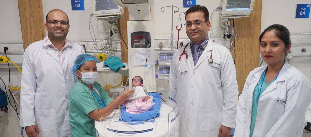 Doctors at Yatharth Super Speciality Hospital, Sector 88, Faridabad Performs Region’s First Major TEF Surgery on 33-Week Preterm Baby at Just 4 Days of Life