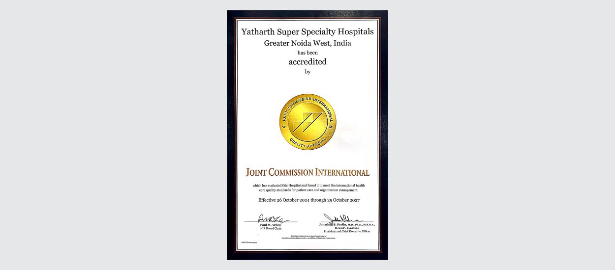 Yatharth Hospital Uttar Pradesh's First JCI-Accredited Healthcare Provider