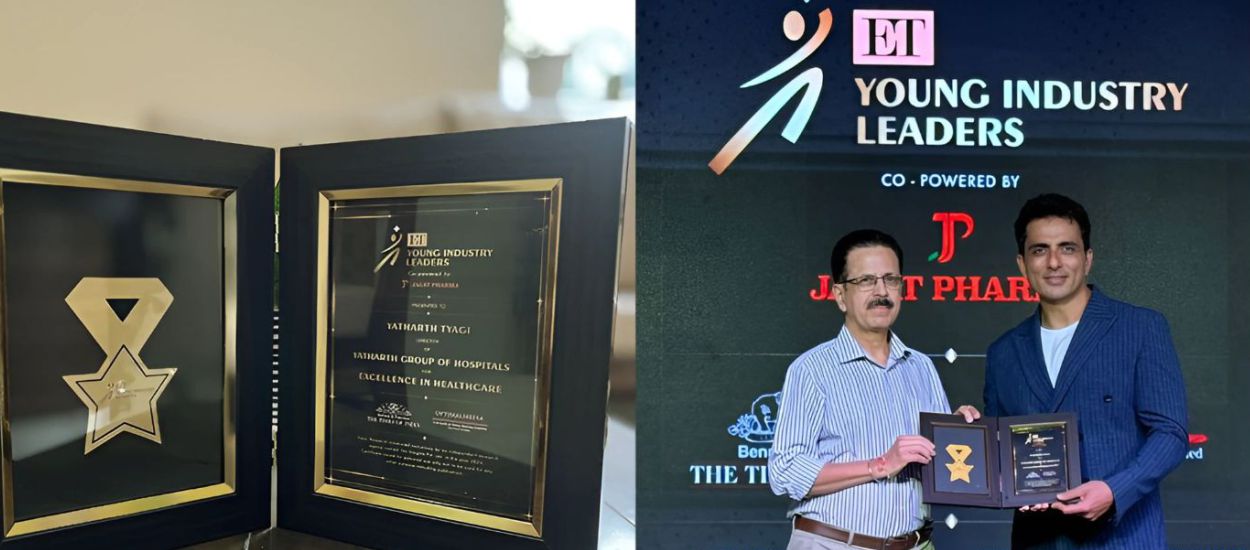 Yatharth Hospitals Director, Mr. Yatharth Tyagi, has been honoured with the prestigious ET Young Industry Leaders Award!